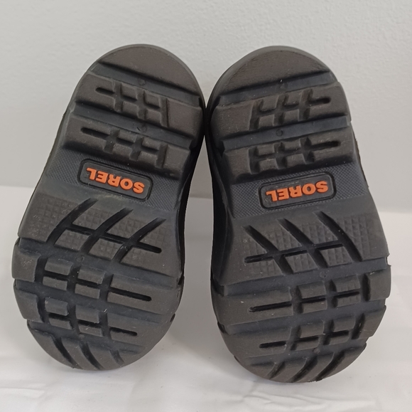 SOREL kids winter snow boots green orange size 6 - Picture 9 of 10